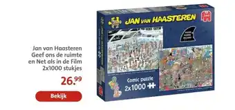 Bruna Jan van Haasteren Geef ons de ruimte en Net als in de Film 2x1000 stukjes aanbieding
