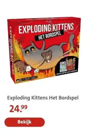 Bruna Exploding Kittens Het Bordspel aanbieding