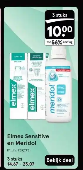 Etos Elmex Sensitive en Meridol aanbieding