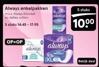 Etos Always enkelpakken aanbieding