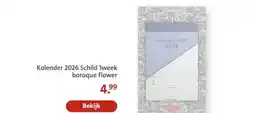 Bruna Kalender 2026 Schild 1week baroque flower aanbieding