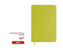Bruna Notitieboek Balance 110x160 aanbieding