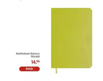 Bruna Notitieboek Balance 110x160 aanbieding