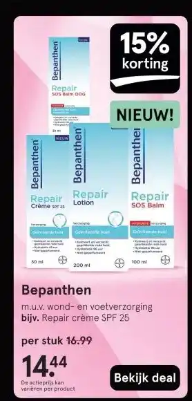 Etos Bepanthen aanbieding