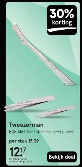 Etos Tweezerman aanbieding