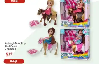 Bruna Calleigh Mini Pop Met Paard 2 soorten aanbieding