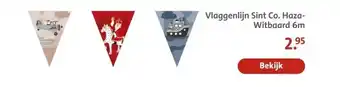 Bruna Vlaggenlijn Sint Co. Haza- Witbaard 6m aanbieding