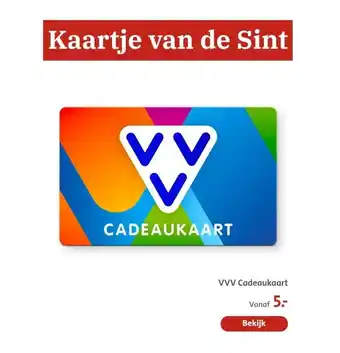 Bruna VVV Cadeaukaart aanbieding