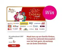 Bruna DE cadeaukaart SINT editie aanbieding