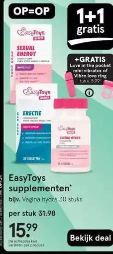 Etos EasyToys supplementen aanbieding