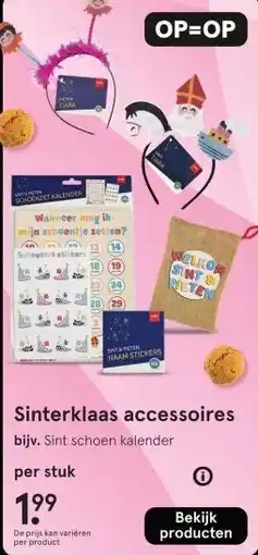 Etos Sinterklaas accessoires aanbieding