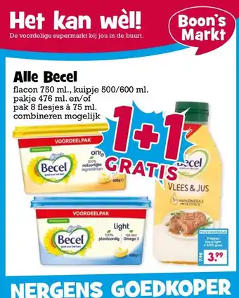 Boon`s Markt Alle Becel aanbieding