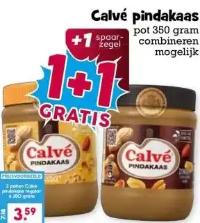 Boon`s Markt Calvé pindakaas aanbieding