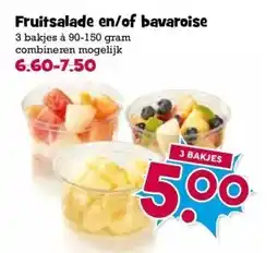 Boon`s Markt Fruitsalade en/of bavaroise aanbieding