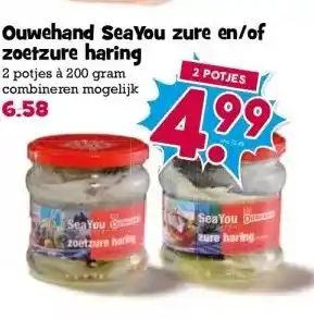 Boon`s Markt Ouwehand Sea You zure en/of zoetzure haring aanbieding