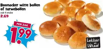 Boon`s Markt Boonacker witte bollen of tarwebollen aanbieding