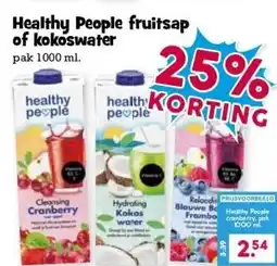 Boon`s Markt Healthy People fruitsap of kokoswater aanbieding