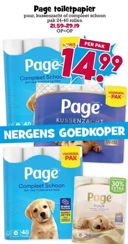 Boon`s Markt Page toiletpapier aanbieding