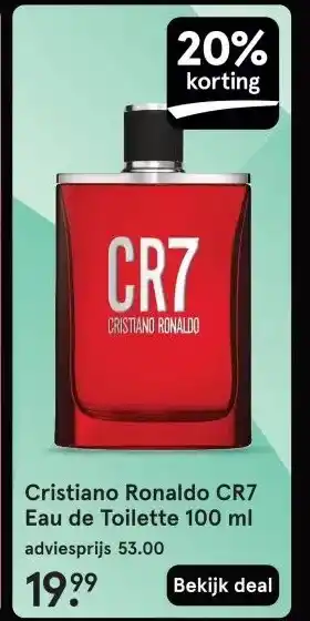 Etos Cristiano Ronaldo CR7 Eau de Toilette 100 ml aanbieding