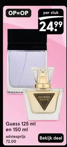 Etos Guess 125 ml en 150 ml aanbieding