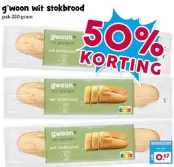 Boon`s Markt g'woon wit stokbrood aanbieding