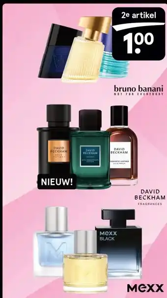 Etos Bruno Banani, David Beckham en Mexx aanbieding