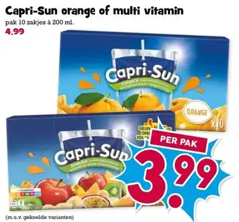 Boon`s Markt Capri-Sun orange of multi vitamin aanbieding