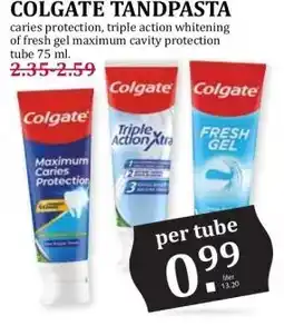 Boon`s Markt COLGATE TANDPASTA aanbieding