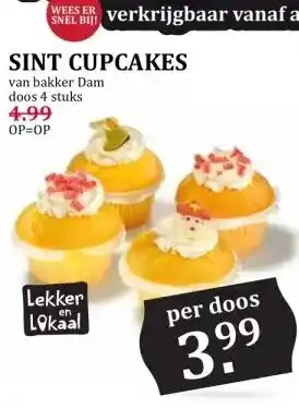Boon`s Markt SINT CUPCAKES aanbieding