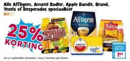 Boon`s Markt Alle Affligem, Amstel Radler, Apple Bandit, Brand, Texels of Desperados speciaalbier aanbieding