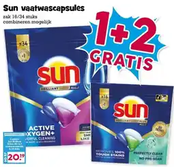 Boon`s Markt Sun vaatwascapsules aanbieding