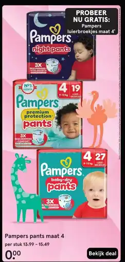 Etos Pampers pants maat 4 aanbieding
