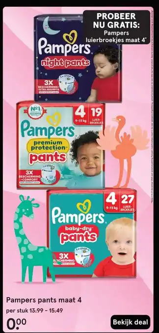 Etos Pampers pants maat 4 aanbieding