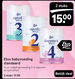 Etos Etos babyvoeding standaard aanbieding