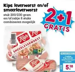 Boon`s Markt Kips leverworst en/of smeerleverworst aanbieding