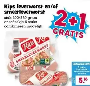 Boon`s Markt Kips leverworst en/of smeerleverworst aanbieding