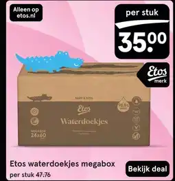 Etos Etos waterdoekjes megabox aanbieding