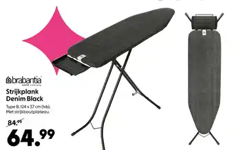 AllesZ Brabantia Strijkplank Denim Black aanbieding