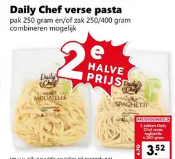 Coop Daily Chef verse pasta aanbieding