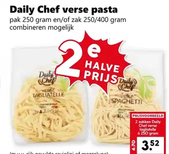 Coop Daily Chef verse pasta aanbieding