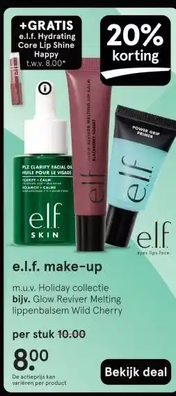 Etos e.l.f. make-up aanbieding