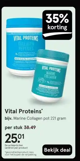 Etos Vital Proteins aanbieding