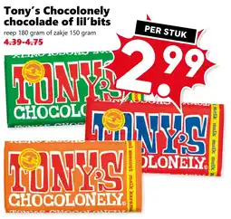 Coop Tony's Chocolonely chocolade of lil'bits aanbieding