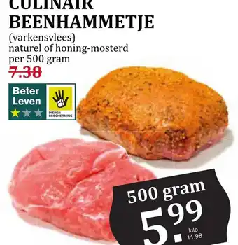 Coop Culinair B7.38eenhammetje aanbieding