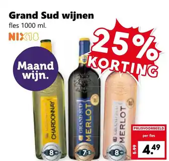 Coop Grand Sud wijnen aanbieding