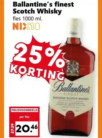Coop Ballantine's finest Scotch Whisky aanbieding