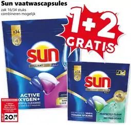 Coop Sun vaatwascapsules aanbieding