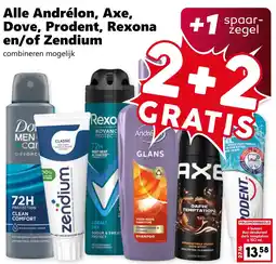 Coop Alle Andrélon, Axe, Dove, Prodent, Rexona en/of Zendium aanbieding