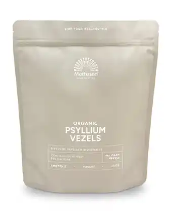 De Online Drogist Mattisson HealthStyle Organic Psylliumvezels aanbieding