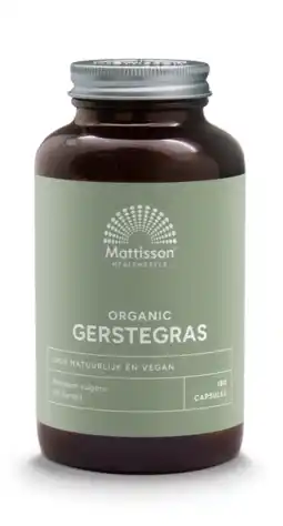 De Online Drogist Mattisson HealthStyle Organic Gerstegras Capsules aanbieding